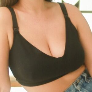 Pumping, Nursing Bra Hands-Free Black Medium PS Pacasso